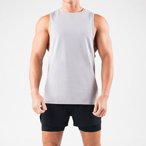 Chaleco Deportivo de Alta Calidad para Hombre, con Logotipo Personalizado, Corte Musculoso, Acanalado, Transpirable, Camiseta sin Mangas Personalizada, Servicio OEM - Product Image 1
