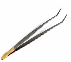 Pinzas Quirúrgicas Anguladas de Acero Inoxidable, Pinzas para Algodón con Punta Serrada para Clínica Dental y Cuidado de Heridas - Product Image 2