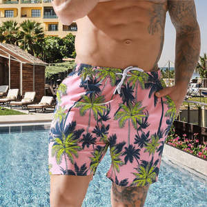 Shorts décontractés pour hommes OEM 2026, tendance printemps-été, en toile, avec dentelle, longueur genou, fermeture à cordon, imprimé, confortable et doux - Product Image 5