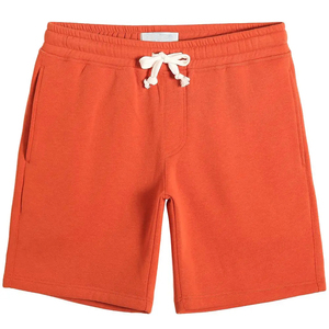 Shorts de sport pour hommes en coton biologique respirant, molleton bouclette technique, écologique, coupe-vent, séchage rapide, taille mi-haute, taille personnalisée - Product Image 3