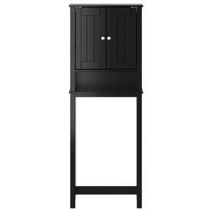 Deposito Over-the-wc in legno massello in 23.6 nero BERG "x 10.6" x 64.8 "mobili da bagno - Product Image 3