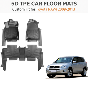 5D TPE <b>Waterproof</b> Full <b>Set</b> Car Floor Mats for Toyota RAV4 2009-2013 LHD Car Mats All Weather Car Floor Mat Liner - Product Image 2