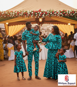 Tela africana estampada en cera de primera calidad, 100% algodón, para vestidos Ankara, producción de ropa en Ghana, etiqueta textil con estampado africano - Product Image 2