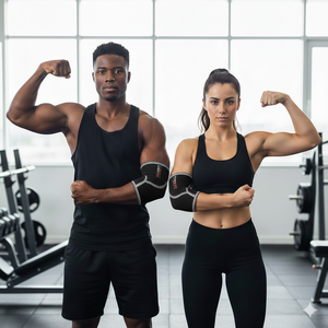 Rexfit Sport - Mangas de Compresión para Codos de 5 mm, para Levantamiento de Pesas, Entrenamiento de Fisicoculturismo y Crossfit - Product Image 2