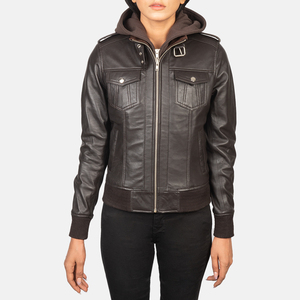 Fiy Humble Sportwear 2026 New Design Faux Leather <b>Women's</b> High Quality Breathable Woven Winter Moto Biker Windproof <b>Jacket</b> - Product Image 5
