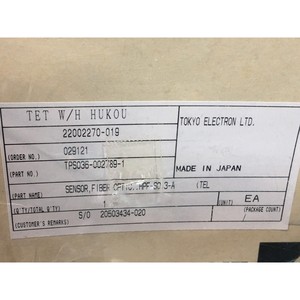 เซ็นเซอร์ใยแก้วนำแสง TEL DS036-002789-1 - อุปกรณ์และอะไหล่เซมิคอนดักเตอร์ระดับโลกที่เชื่อถือได้ - Product Image 4