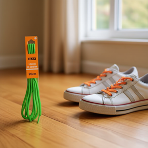 Laccio per Scarpe Ilan 90 Cm Verde per Sneakers - Product Image 2