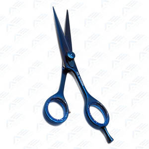 กรรไกรตัดผมสแตนเลสเกรดสูงสุด 440C สำหรับร้านทำผมมืออาชีพ ขนาด 6 นิ้ว สีน้ำเงิน โดย Apto Enterprises - Product Image 6