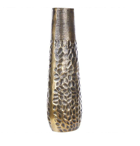 Jarrón de Flores de Aluminio Sólido de Primera Calidad con Acabado Plateado Brillante y Diseño Hecho a Mano - Product Image 5