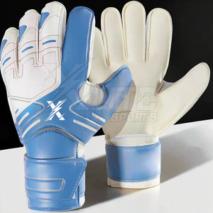 Gants de gardien de but XLITE SPORTS personnalisés pour club, antidérapants, respirants, avec logo imprimé, paume en latex, dos en mousse, sangle de poignet réglable et souple - Product Image 5