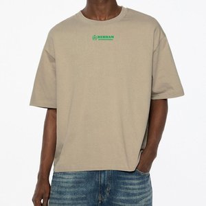 Camiseta de manga larga con cuello redondo para hombre, estampada digitalmente, 100% algodón, informal, lisa, unisex, de gran tamaño. - Product Image 6