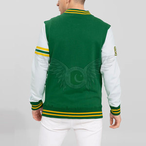 Men's Varsity Jacket Classic Baseball Style Wool Blend Letterman Jacket with Ribbed Cuffs Custom <b>Logo</b> Men Varsity Jacket - Product Image 4