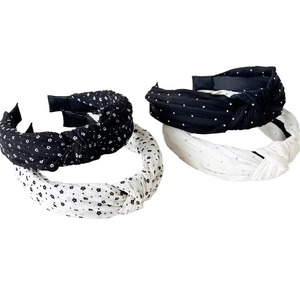 Top Selling Elegant Wave Dot Wide Headband Fashion Hair <b>Accessory</b> for <b>Wedding</b> Party Office and Casual Wear for Sale - Product Image 3
