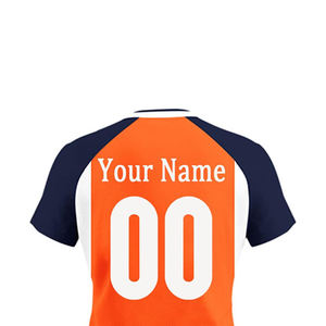 Unisex Sublimated 100% Polyester <b>Volleyball</b> Jersey <b>Set</b> Blue Gradient V-Neck Sleeveless Moisture Wicking Fitted Uniform - Product Image 6
