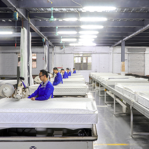 Harga pabrik kustom hotel bintang 5 matras hibrida kedap udara furnitur ganda menggulung ukuran penuh busa memori saku musim semi