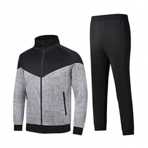 Survêtements de sport respirants personnalisés pour hommes – Le meilleur prix – Tenue de jogging unie pour l'entraînement et la course hivernale - Product Image 1