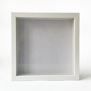 Wholesale Black <b>White</b> Natural Wood Wall Hanging <b>Square</b> Shadow Box <b>Frames</b> 25 X 25 cm 3D Shadow Box Photo <b>Frame</b> - Product Image 1