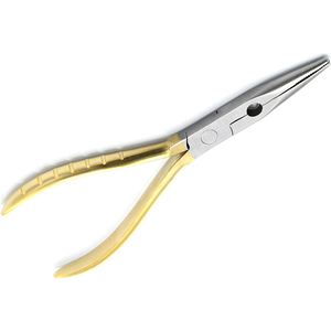 Alicates de pesca de punta larga con anillo dividido para pesca con mosca, de acero alemán dorado, instrumentos duraderos de aluminio para actividades al aire libre - Product Image 2