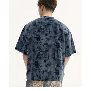 Camiseta de Moda para Hombre, Personalizada, Profesional, 100% Algodón, Tejido de Punto, Manga Corta, Oversize, Lavado Enzimático, Transpirable, Antiarrugas - Product Image 4