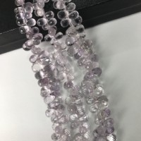 Perles en améthyste rose facettées de qualité AAA certifiées IGI 100% naturelles, 5x8mm-7x12mm, perles en vrac, Vivaaz Gems, fabrication de bijoux