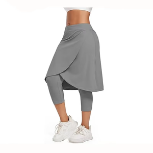 Falda Legging para Mujer con Pantalones Cortos Incorporados, Falda Pantalón Elástica de Cintura Alta, Ropa Deportiva para Yoga y Fitness - Product Image 3