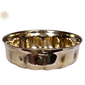 Cuenco de latón tradicional hecho a mano pequeño artículo de decoración para el hogar - Product Image 2