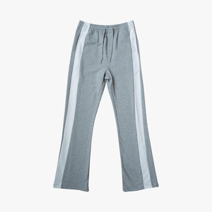 Pantalon évasé tendance pour homme, broderie personnalisée, léger, color block, joggers évasés, pantalon de survêtement empilé - Product Image 1