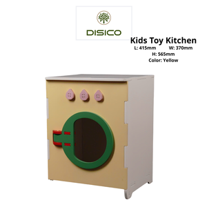 Cette machine à laver jouet pour enfants est fabriquée en contreplaqué de pin américain durable et sûr, avec des bords lissement poncés. - Product Image 4