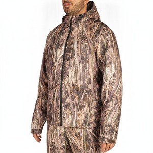 Mens Waterproof Camouflage Hunting <b>Jacket</b> Hooded <b>Fleece</b> Winter Zipper Tactical Outdoor Cotton <b>Lined</b> Custom Coat - Product Image 3
