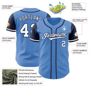Custom Men Baseball uniform Jersey Breathable Polyester Unisex Adult Short Sleeve Button Front Team Name Print - Product Image 5