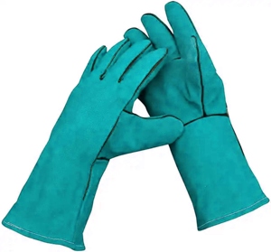 Gants de sécurité en cuir de vachette de qualité supérieure, excellente résistance à l'abrasion et à la chaleur, protection supérieure des mains pour l'industrie - Product Image 2