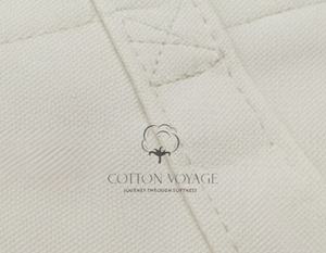 Sacs de courses à soufflets de qualité supérieure en coton 100% avec poignées, imprimés avec logo couleur personnalisé, matériau solide - Product Image 5