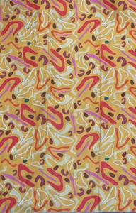 Tela Bordada Estampada con Patrón Abstracto en Rollo para Confección de Kurta y Trajes - Product Image 3