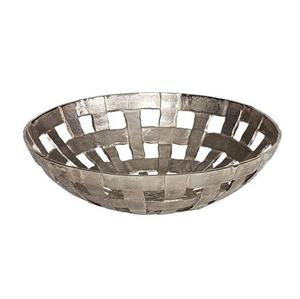 Cuenco de diseño perforado de lujo de aluminio metálico, decoración navideña, frutero decorativo, Plata de alta calidad - Product Image 6