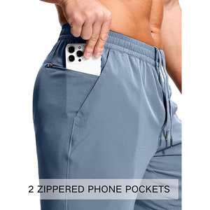 Pantalones Cortos Deportivos para Hombre con Costuras Planas que Absorben el Sudor, Bolsillo Trasero con Cierre para un Almacenamiento Seguro - Product Image 5