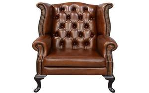 Luxury Buff Leather One-Seater Sofa King Chair with Handmade Chesterfield <b>Armchair</b> with Solid Classic Design <b>for</b> <b>Living</b> <b>Room</b> - Product Image 6