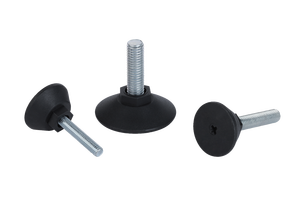 K0675 ขาปรับระดับทรงกลมพร้อมหกเหลี่ยม M08X30, D=30, โพลีเอไมด์, วัสดุประกอบ: เหล็ก - Product Image 3
