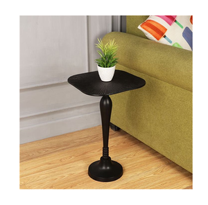 Luxury Classic Aluminum Metal <b>Adjustable</b> Height Coffee Side <b>Table</b> Flower Accent Customized Color Living Room Furniture - Product Image 1