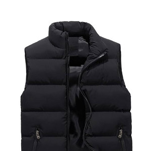 Chaleco acolchado de algodón para hombre, chaqueta sin mangas de invierno, abrigo grueso y cálido, ropa exterior acolchada, chaleco oversize. - Product Image 6