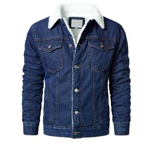 Bonne qualité personnalisé décontracté mince à manches longues High Street 100% coton Denim veste hommes déchiré Biker Style classique Vintage bleu - Product Image 1