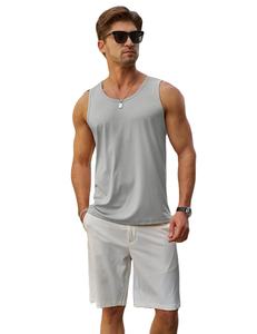 Heritage <b>Mens</b> Casual <b>Tank</b> <b>Top</b> Breath Knit Soft Layer Cool Touch Easy Motion Lightweight Feel Fresh Comfort Daily Use Modern - Product Image 1