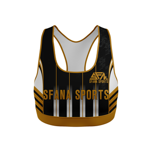 SFANA SPORTS Haut de yoga sans manches à bretelles croisées au dos, en Spandex/Nylon, haute élasticité, respirant, anti-choc, séchage rapide, ouvert - Product Image 4