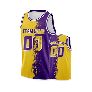 Conjunto de Uniformes de Baloncesto Personalizados al por Mayor, Sublimados, de Secado Rápido, Transpirables, de Poliéster, para Equipos Deportivos, OEM, ODM - Product Image 2