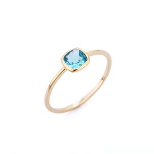 14K Solid <b>Gold</b> Eternity <b>Ring</b> with Tanzanite Peridot Sapphire or <b>Opal</b> - Product Image 2