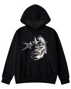 Sudadera con capucha extragrande para hombre, estilo urbano, informal, para gimnasio, de tejido grueso, estilo premium. - Product Image 5