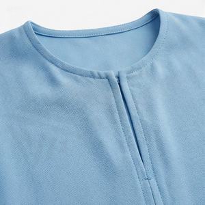 Abaya Kaftan pour femmes, style modeste, en mousseline, coupe droite naturelle, manches amples et plissées, devant ouvert, couleur personnalisable, pour musulmanes - Product Image 4