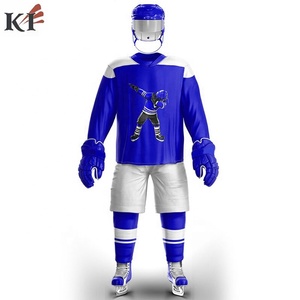 Último Estilo OEM, Conjuntos de Uniformes de Hockey sobre Hielo para Hombre, Impresión por Transferencia de Calor Personalizada, Calidad Superior, 100% Poliéster, Manga Corta - Product Image 3