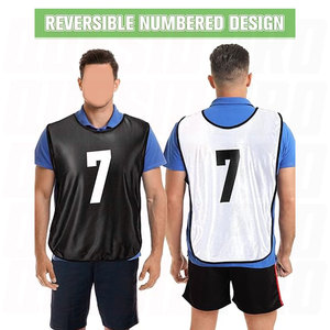Maillots d'entraînement de football numérotés avec ceinture réglable pour jeunes et adultes - Product Image 3