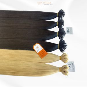 Extensiones de cabello Remy 100% puro, lisas, de alta calidad, varios estilos disponibles, venta al por mayor. - Product Image 5