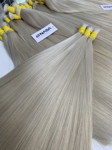 Prix de gros Extensions de cheveux en vrac Cheveux de donneur vietnamien Double noyade 100 grammes Couleurs claires 20 pouces - Product Image 6